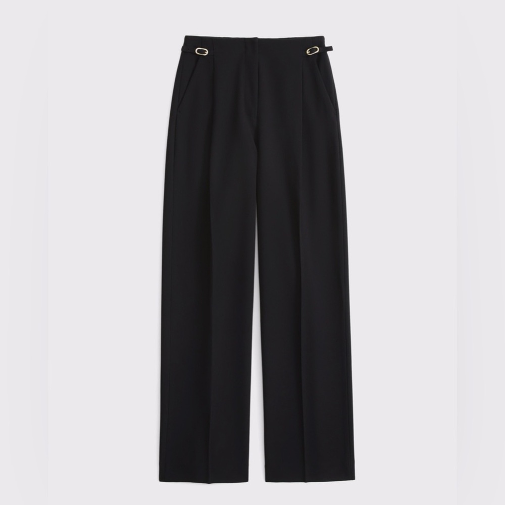 Sloane Tailored Hardware Wide Leg Pant